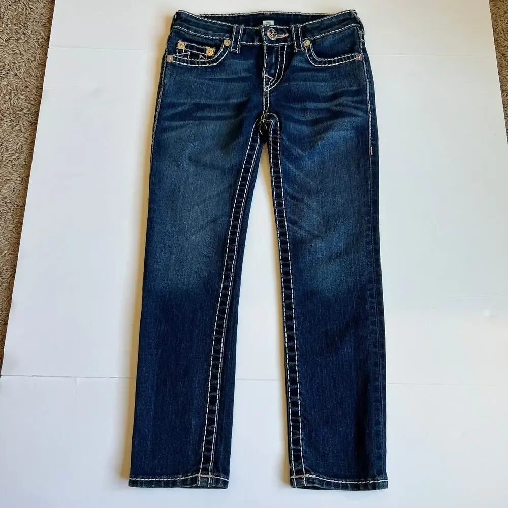True Religion Big T Stitched Denim Jeanss - Picture 2 of 11